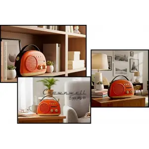 Crownwell Taşınabilir Bluetooth Retro Radyo Arizona Serisi / Orange