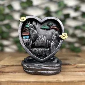 Kalp Pano Tütsülük Gri