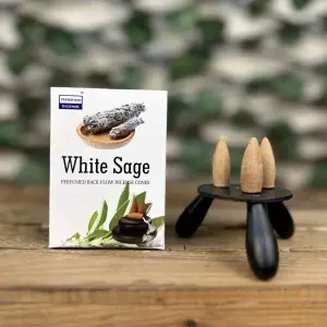 White Sage (Adaçayı) Geri Akış Tütsüsü (10 lu paket)