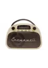 Crownwell Taşınabilir Bluetooth Retro Radyo Arizona Serisi Krem