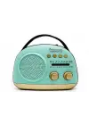 Crownwell Taşınabilir Bluetooth Retro Radyo Arizona Serisi / Blue