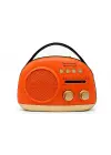 Crownwell Taşınabilir Bluetooth Retro Radyo Arizona Serisi / Orange