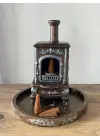 Soba Tütsülük (Dekoratif Alt Tabaklı Model) Kahverengi