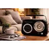 Retro Tasarımlı Bluetooth FM Radyo Mint Siyah