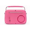 Retro Tasarımlı Bluetooth FM Radyo Mint Pembe