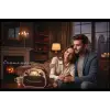 Crownwell Taşınabilir Bluetooth Retro Radyo Arizona Serisi Krem