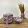 Küçük Çaydanlık Buhurdanlık Mürdüm Renk
