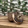 Kulplu Metal Demet & Reçine Tütsülük Gold Renk
