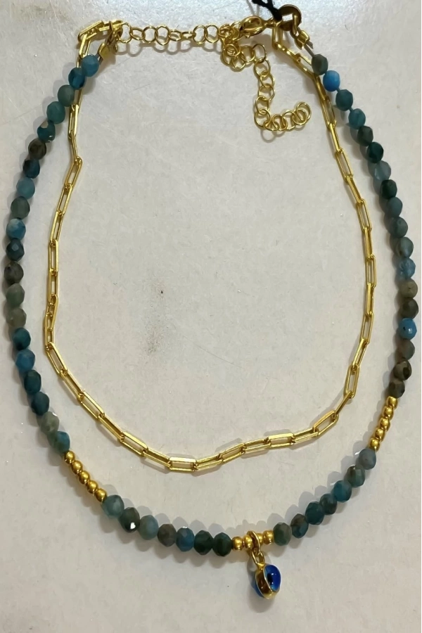 Apatit Taşlı Kendinden İkili Halhal