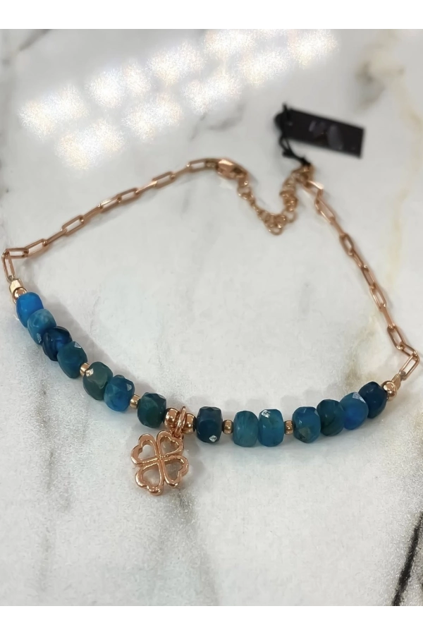 Apatit Taşlı Yonca Detaylı Halhal