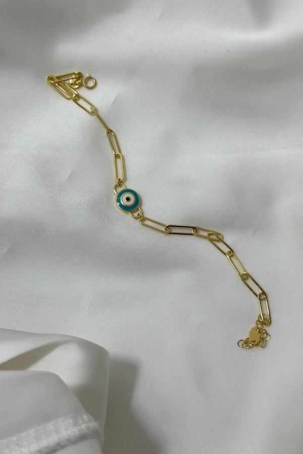 Ataç Zincirli Mineli Bileklik