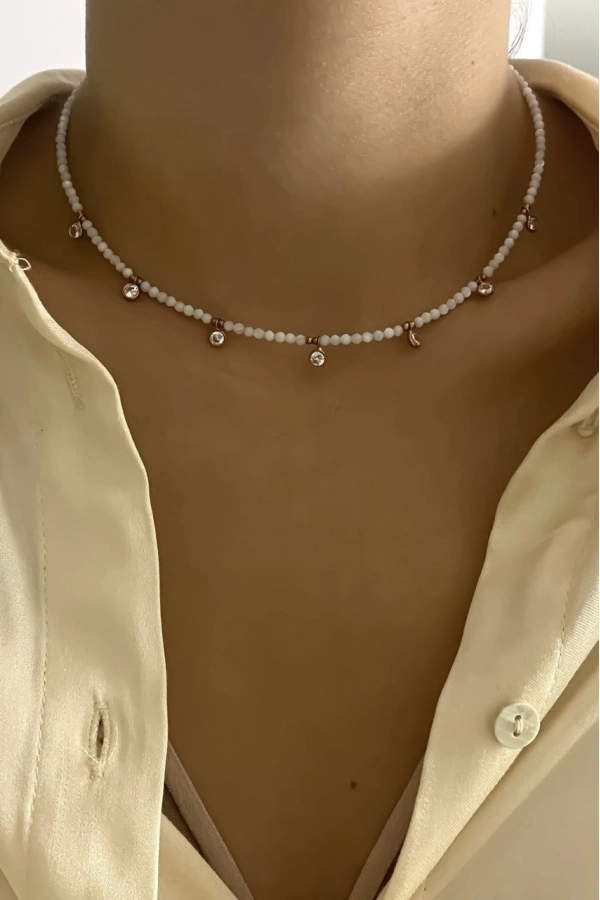 Ay Taşı Nohut Kolye