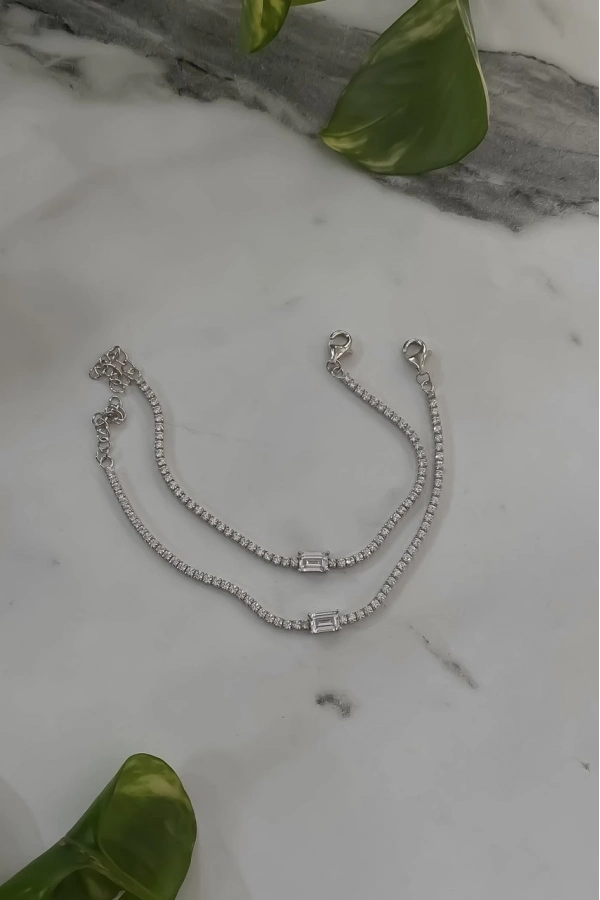 Baget Taşlı Suyolu Bileklik