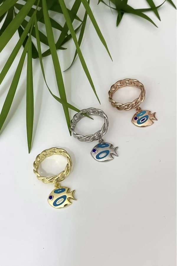 Balık Detaylı Gurmet Yüzük