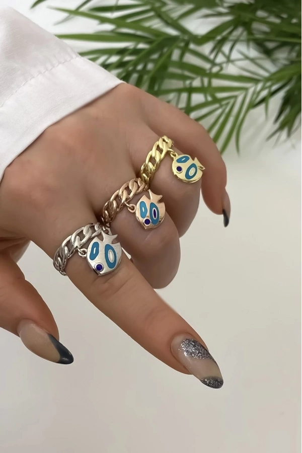 Balık Detaylı Gurmet Yüzük