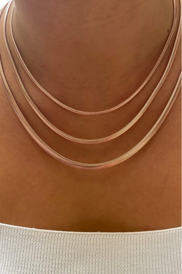 Balık Sırtı yassı Kolye