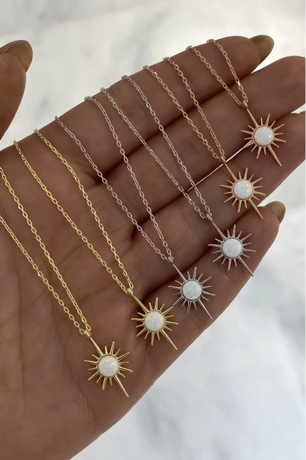 Opal Kutup Yıldızı Kolye