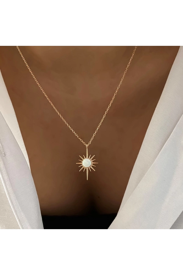 Opal Kutup Yıldızı Kolye