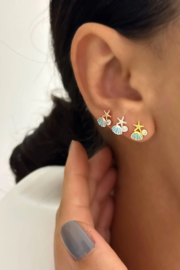 Deniz Kabuklu İstiridye Küpe