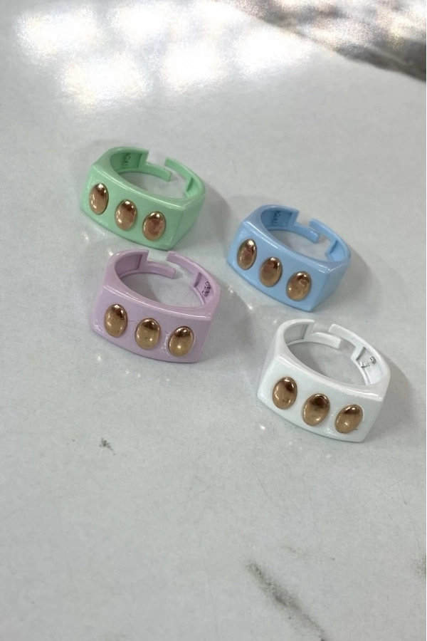 Detaylı Mineli Yüzük