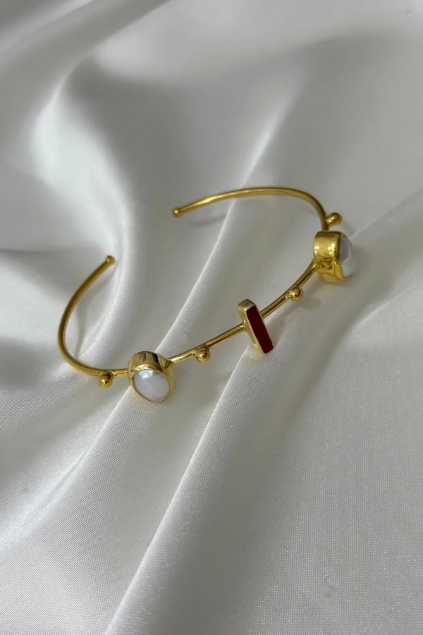 Doğal Taş Kelepçe Bileklik