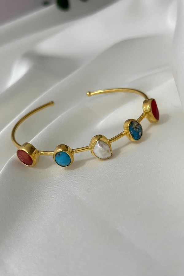 Doğal Taş Kelepçe Bileklik