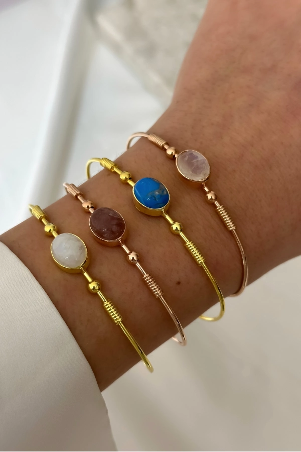 Doğal Taş Kelepçe Bilezik