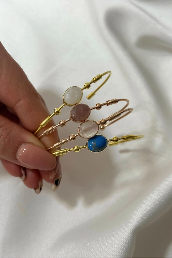 Doğal Taş Kelepçe Bilezik