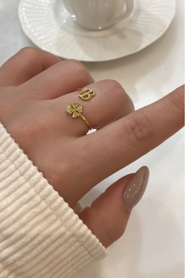 Figürlü Harf Yüzük