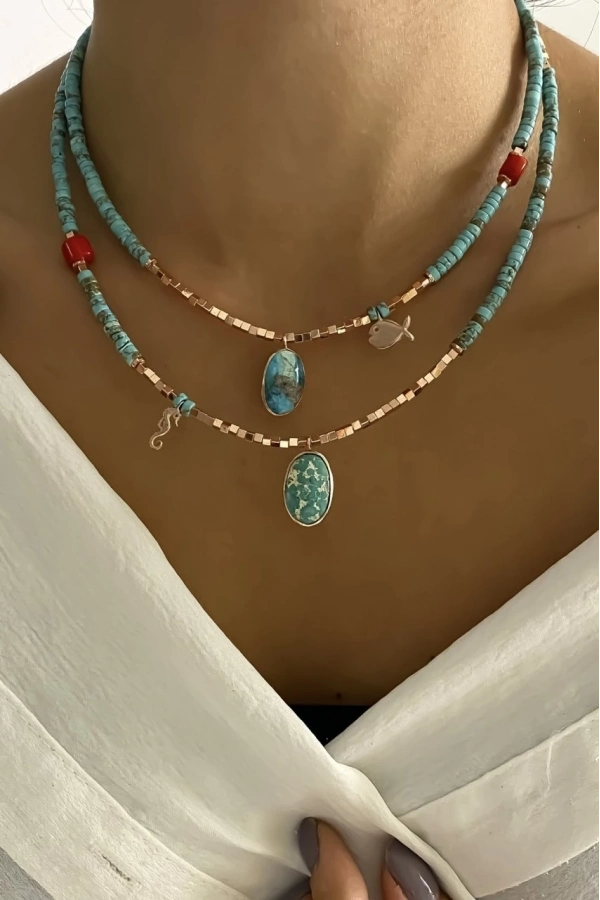 Firuze Tasarım Kolye