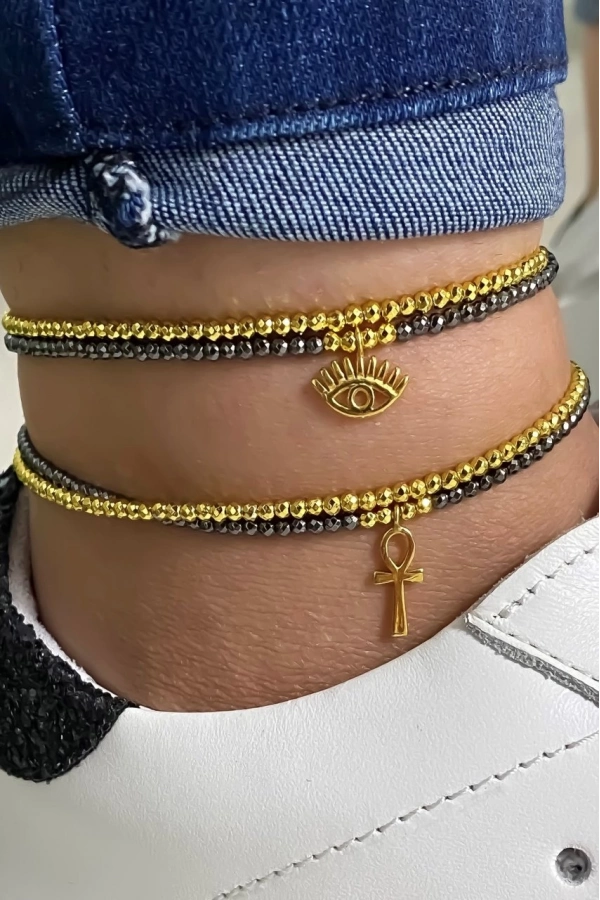 Hematit Taşlı Halhal