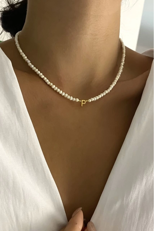 İncili Minimal Harf Kolye