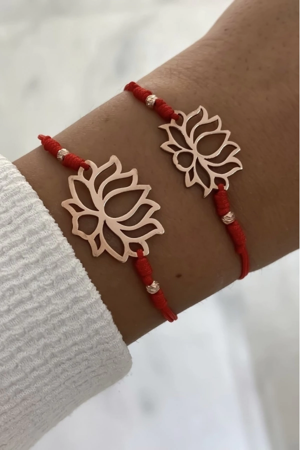 İpli Lotus Çiçeği Bileklik