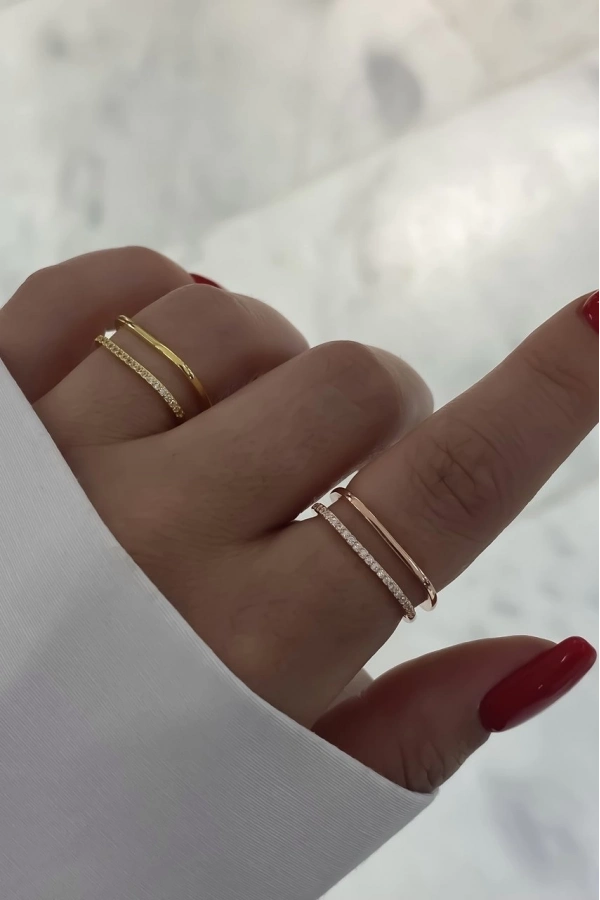 İtalyan Kare Yüzük