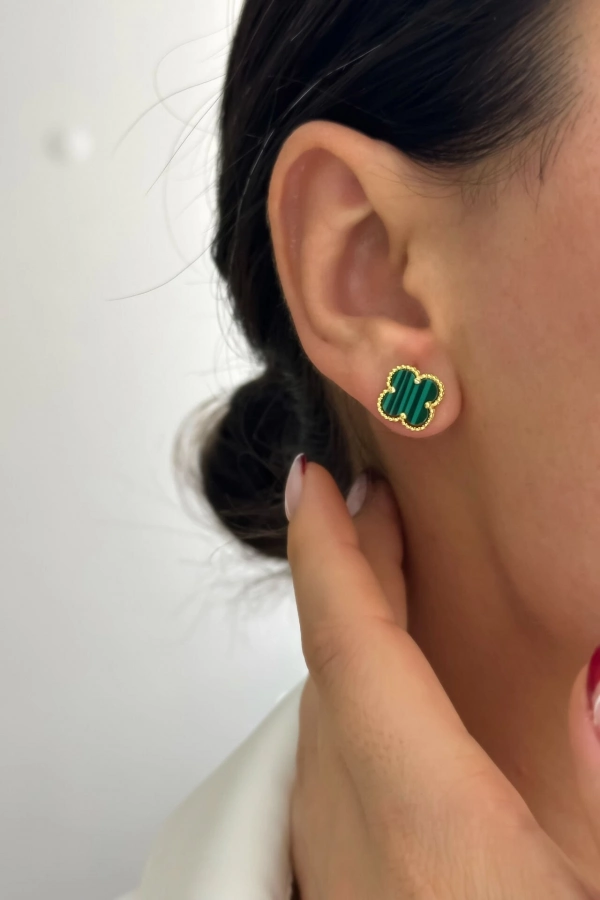 İtalyan Malahit Küpe