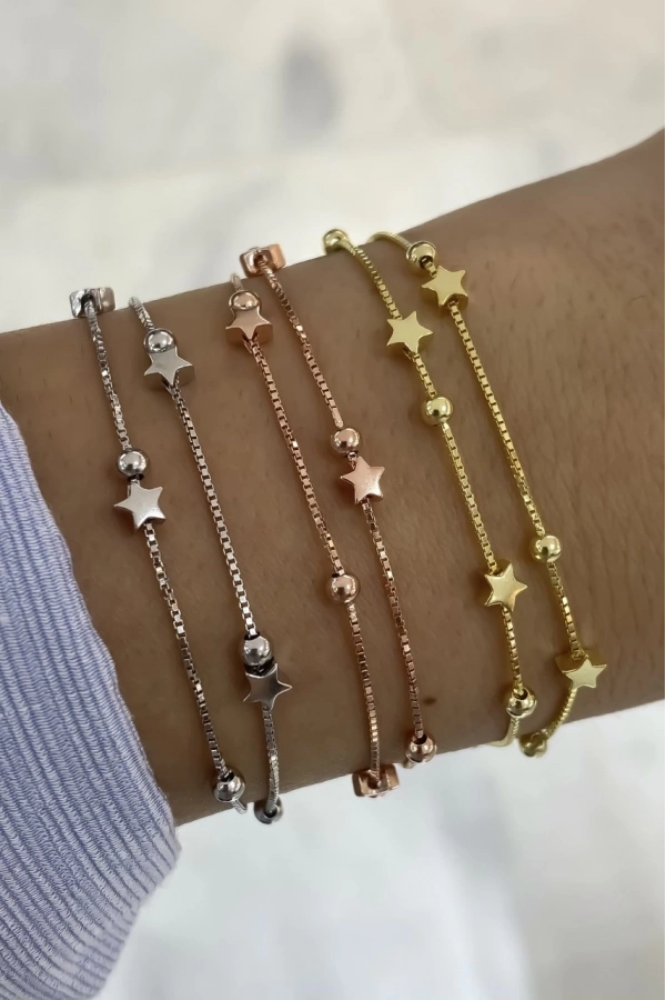 İtalyan Yıldız Detaylı Bileklik