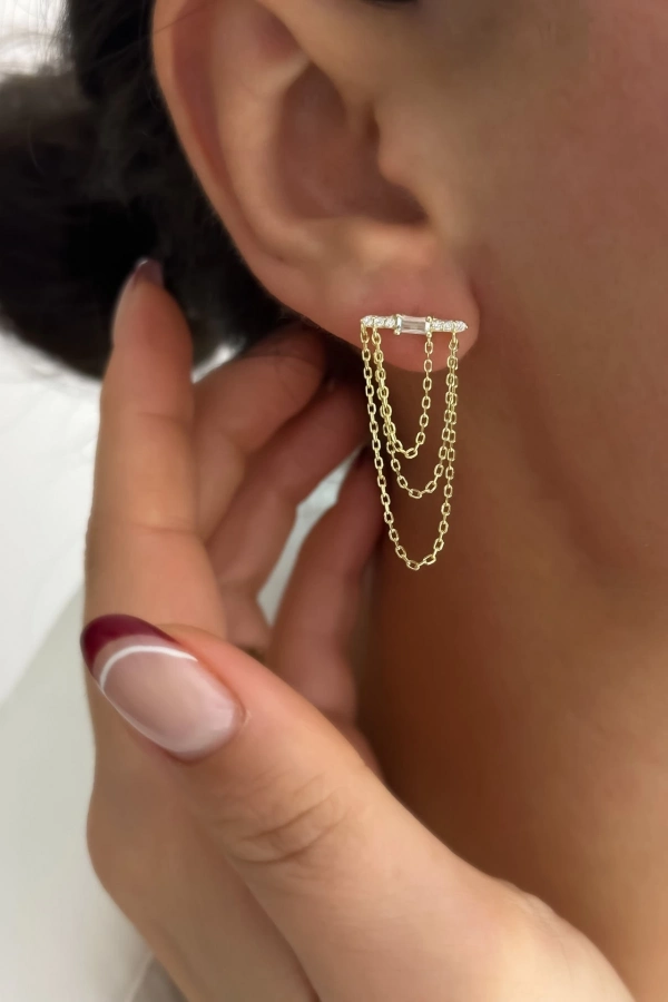 İtalyan Zincir Küpe