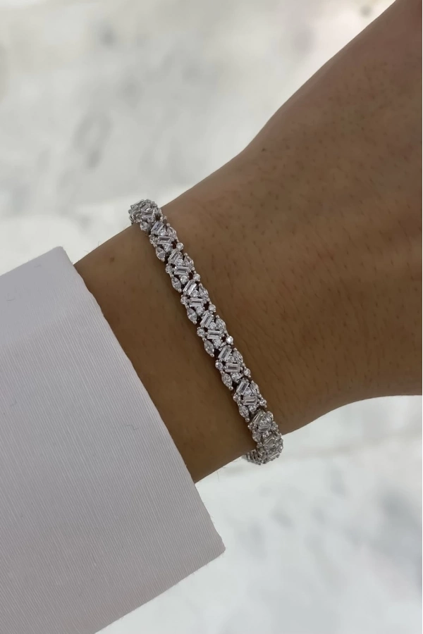 İthal Baget Markiz Taşlı Suyolu Bileklik