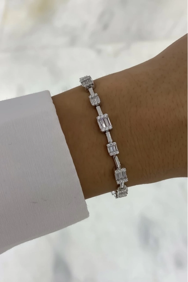 İthal Baget Taşlı Suyolu Bileklik