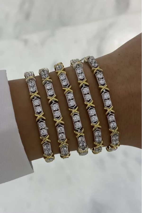 İthal İki Renkli Su Yolu Bileklik