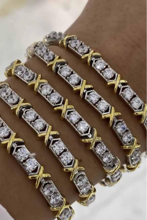 İthal İki Renkli Su Yolu Bileklik