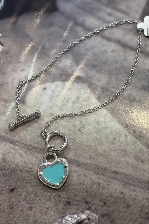 İthal Mineli Kalp Detaylı Bileklik