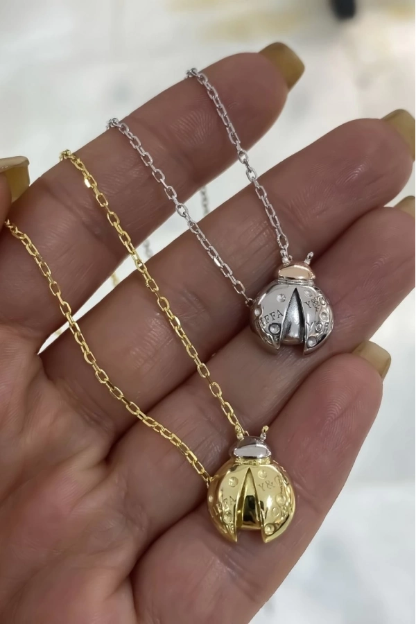 İthal Uğur Böceği Kolye