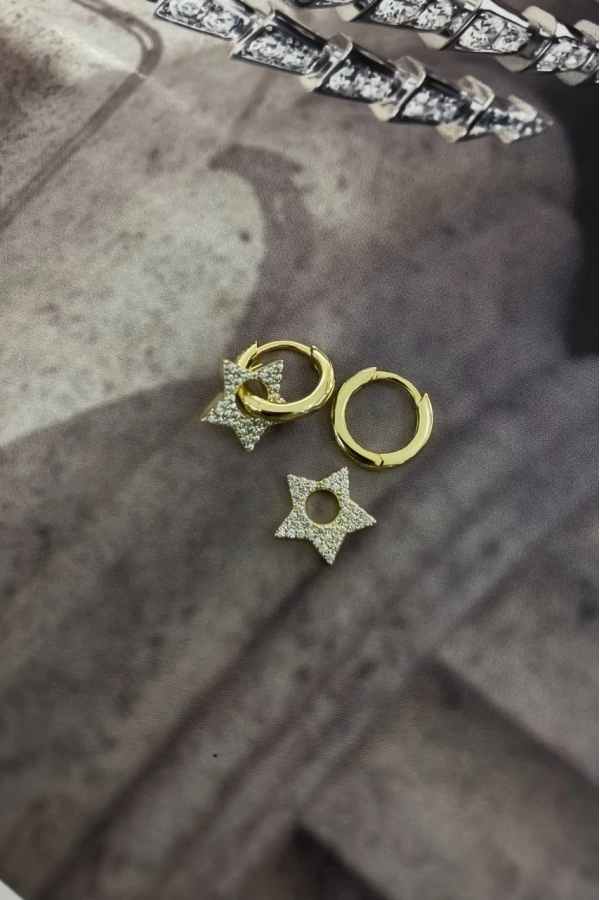 İthal Yıldız Küpe