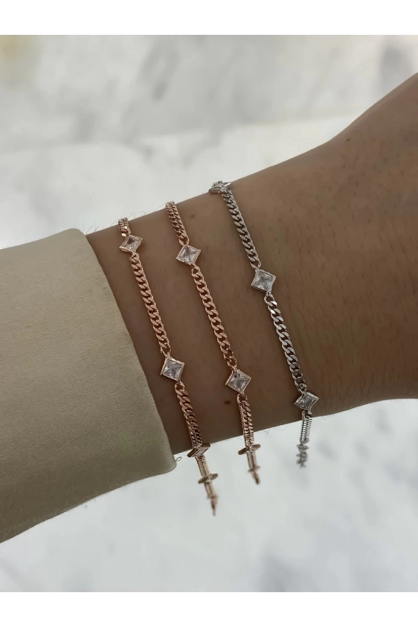 Karo Taşlı Bileklik