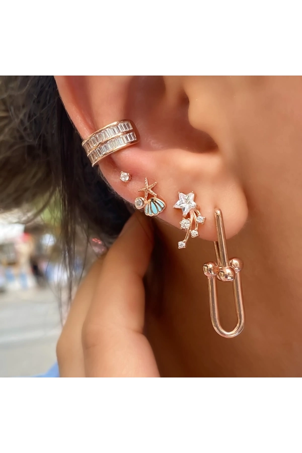 Kuyruklu Yıldız Küpe