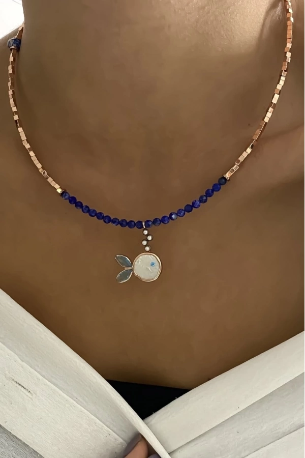 Lapis Balık Kolye