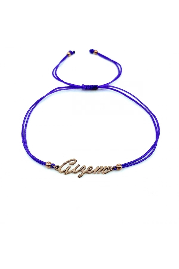 Makrome İpli İsim Bileklik