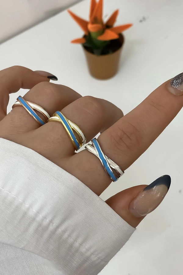 Mine İşçilikli Atkı Yüzük