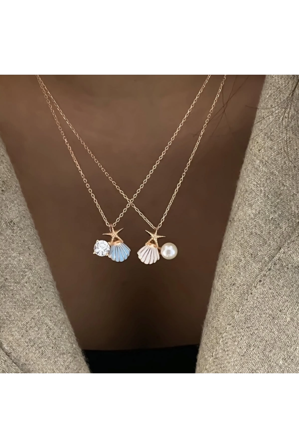 Mineli İstiridye Kolye